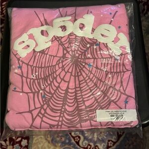 Spider Pink Web Hoodie
